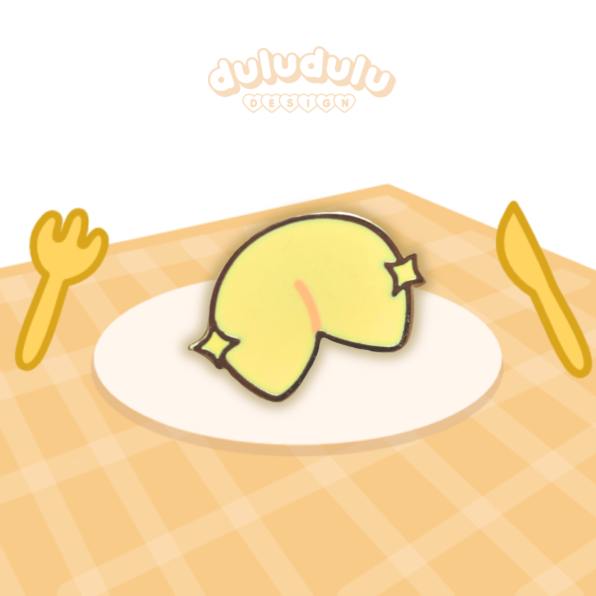 fortune cookie mini pin