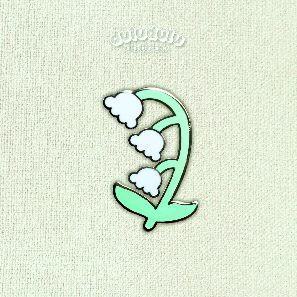 lily of the valley mini floral pin