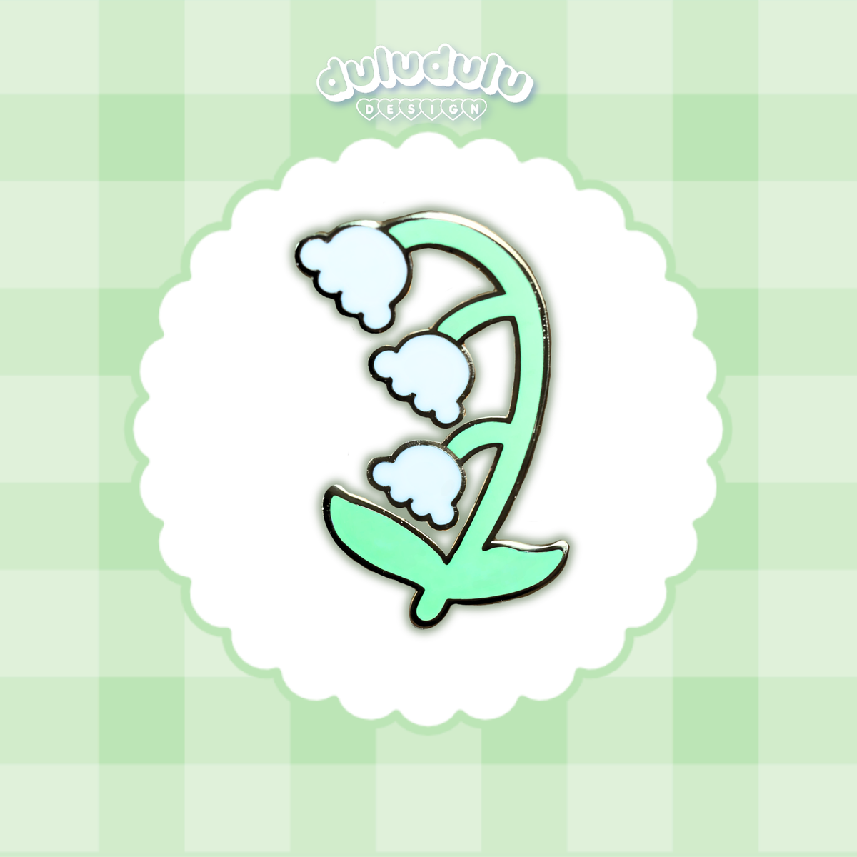 lily of the valley mini pin
