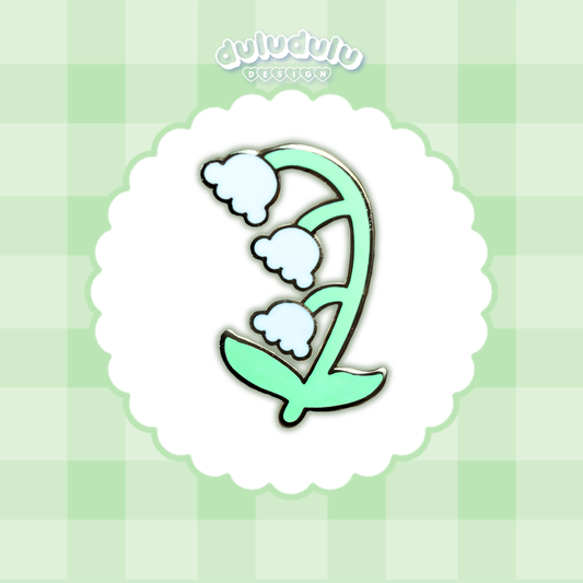 lily of the valley mini pin