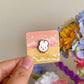 hand holding miffy bunny tiny pin