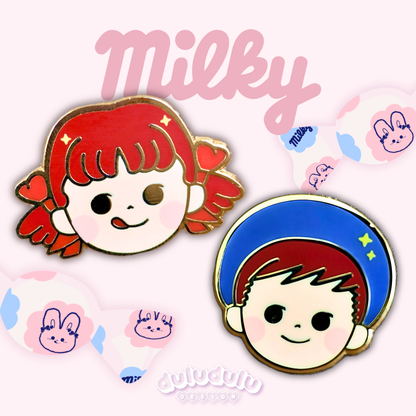 Milky Candy Peko & Poko Mini Enamel Pin