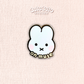 on mute tiny enamel pin