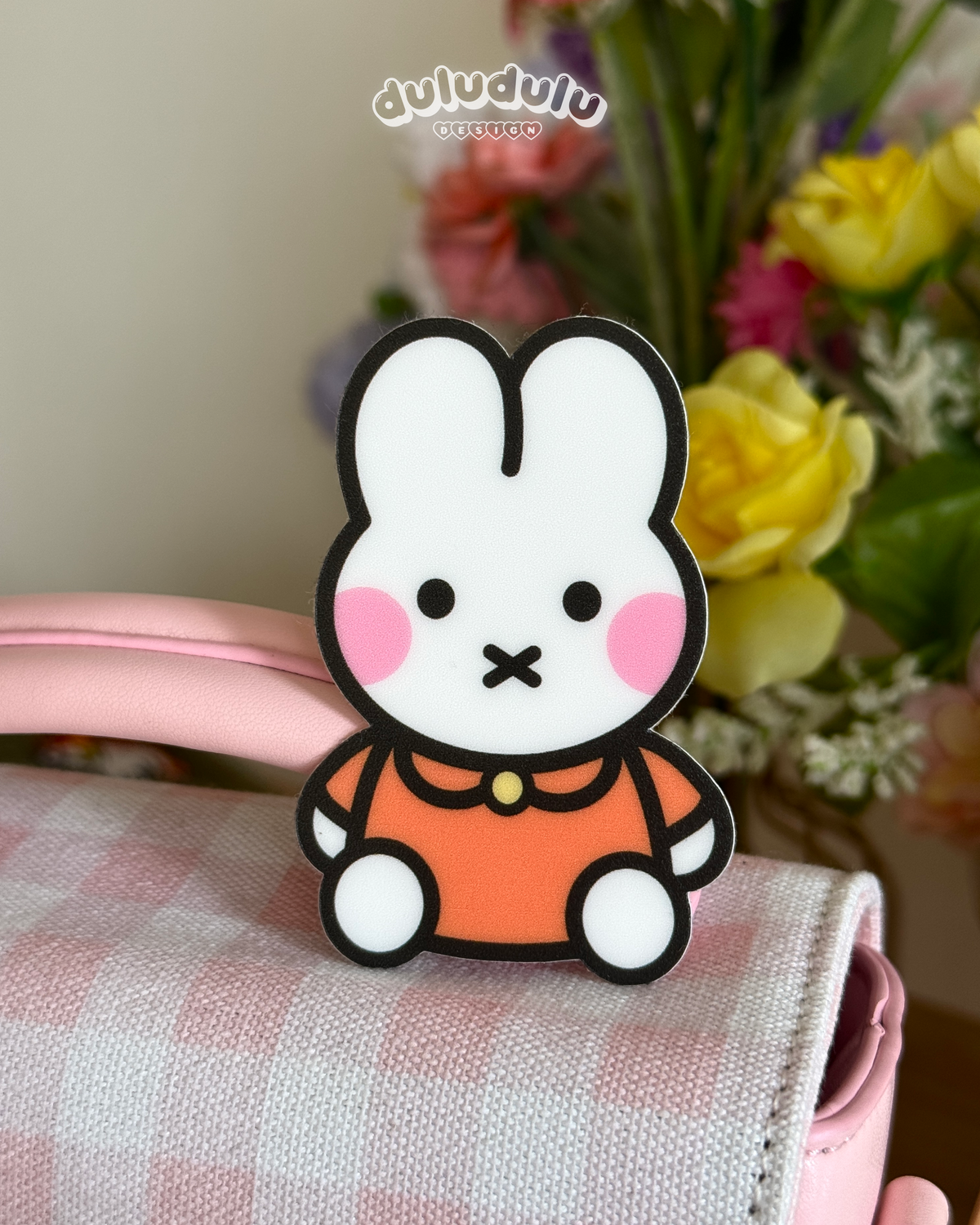 orange miffy vinyl sticker 