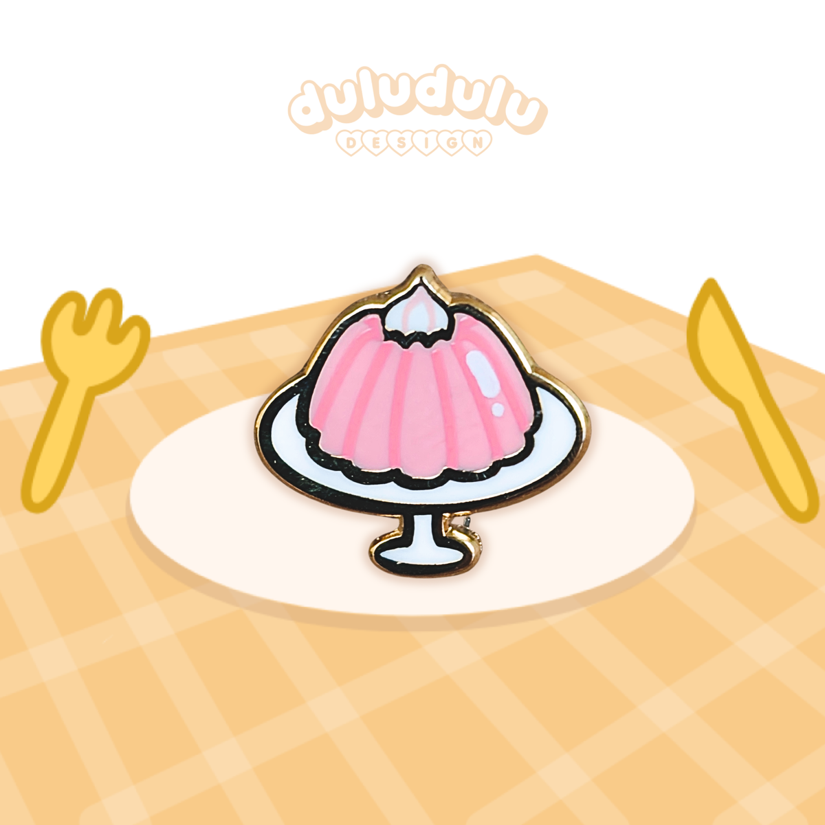 pink jello tiny pin