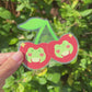 Cherry Frogs Clear Sticker