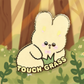 Touch Grass Bunny Enamel Pin