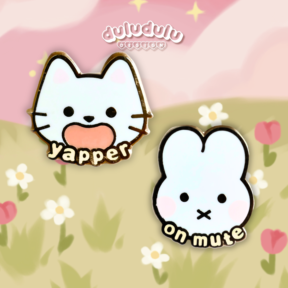 Yapper x On Mute Mini Enamel Pin