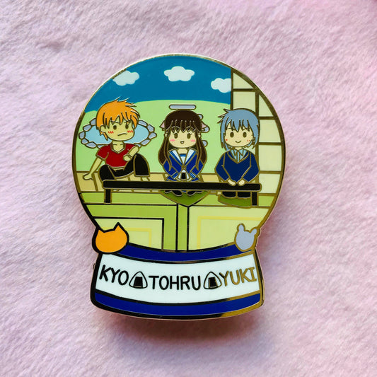 Fruits Basket Snowglobe Enamel Pin