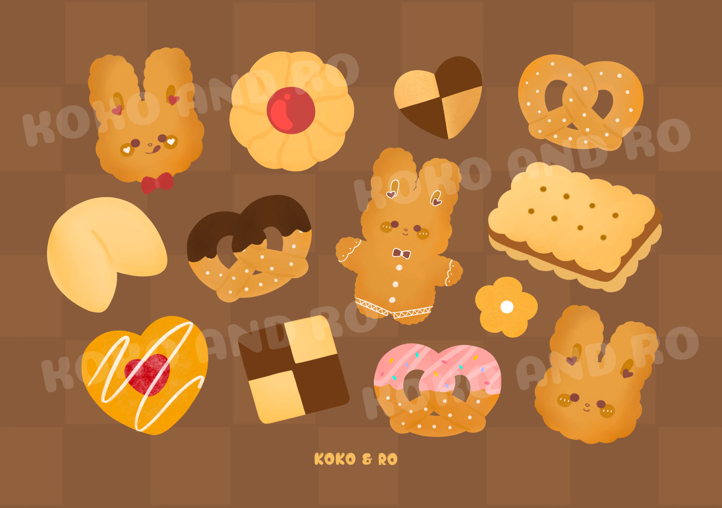 Koko & Ro Cookies Postcard