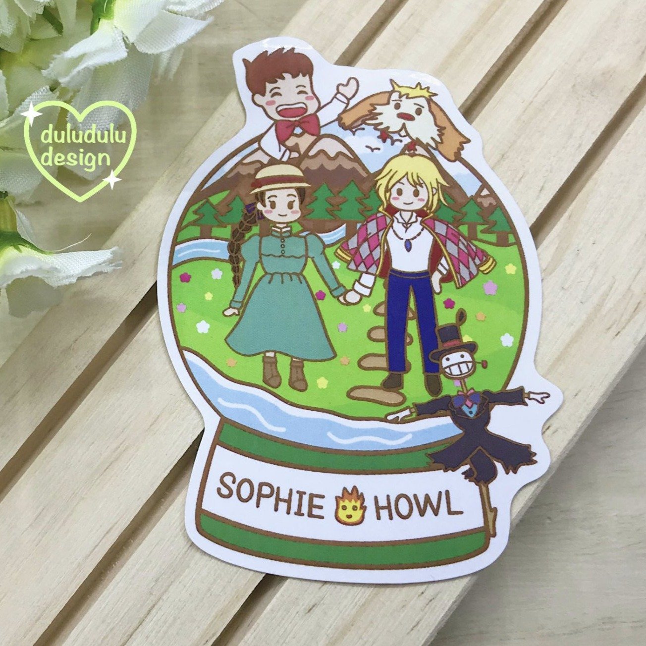 Sophie x Howl Snowglobe Vinyl Sticker