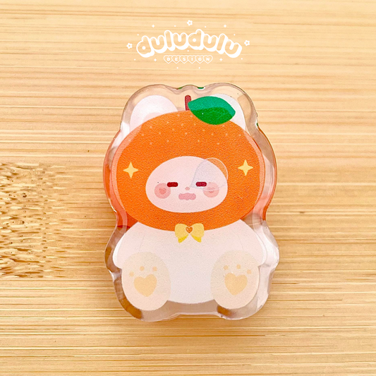Orange Koko Acrylic Clip