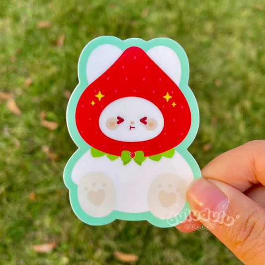 Strawberry Koko Vinyl Sticker